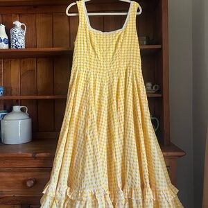 JessaKae yellow gingham dress